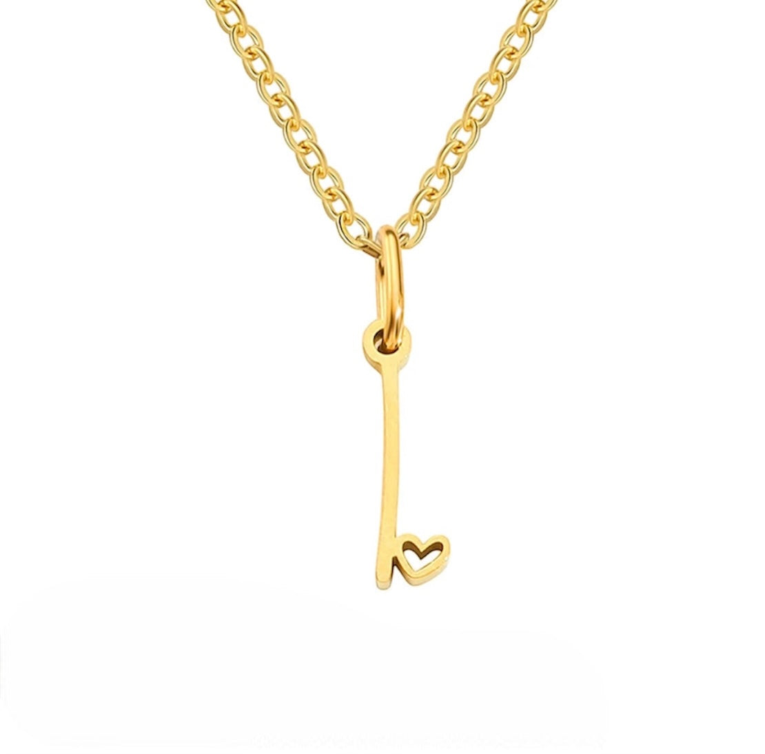 Initialen Herz-Halskette