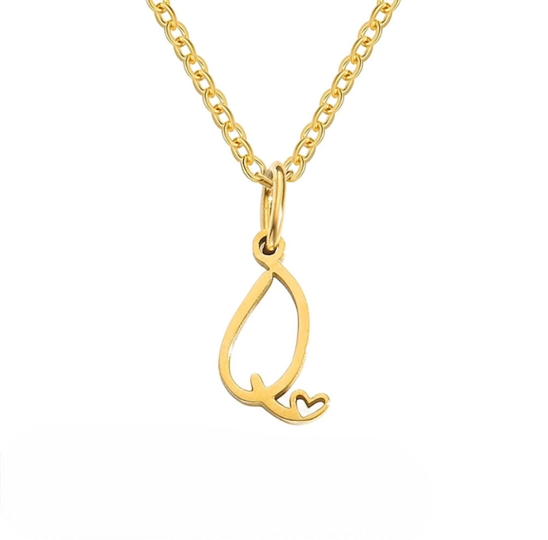 Initialen Herz-Halskette
