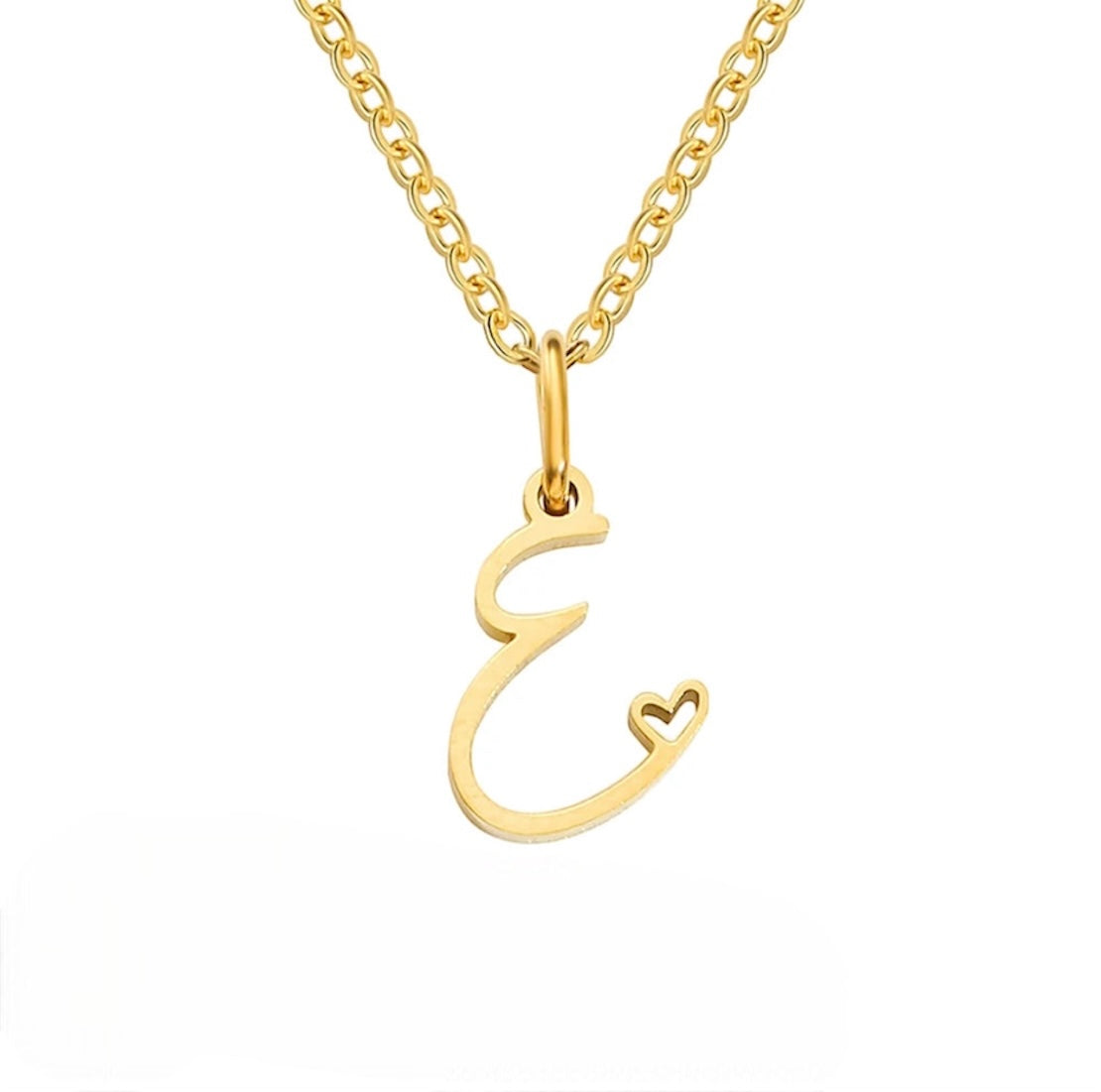 Initialen Herz-Halskette