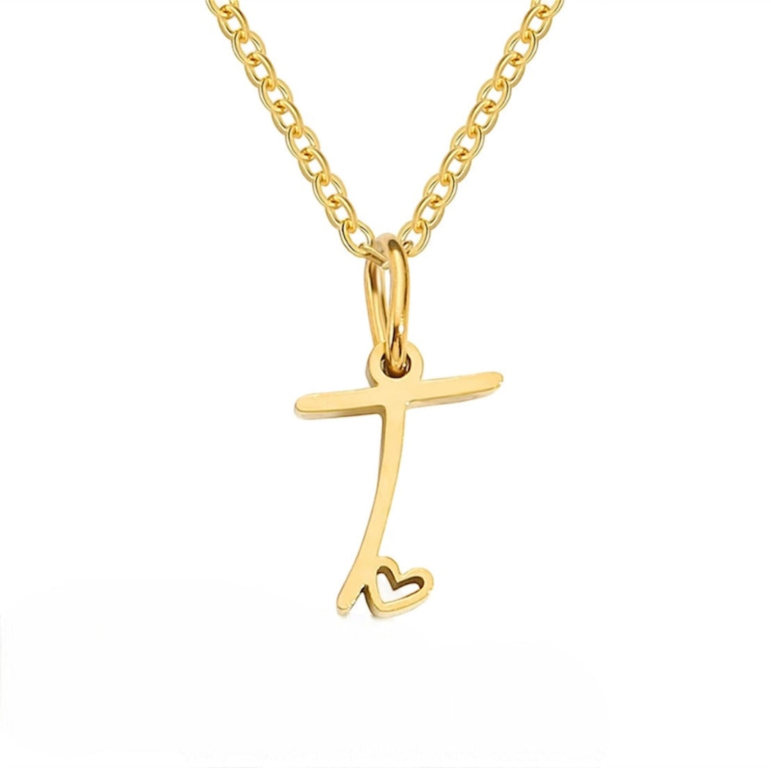 Initialen Herz-Halskette