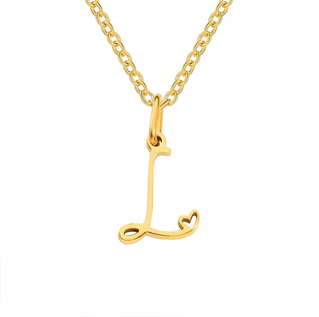 Initialen Herz-Halskette