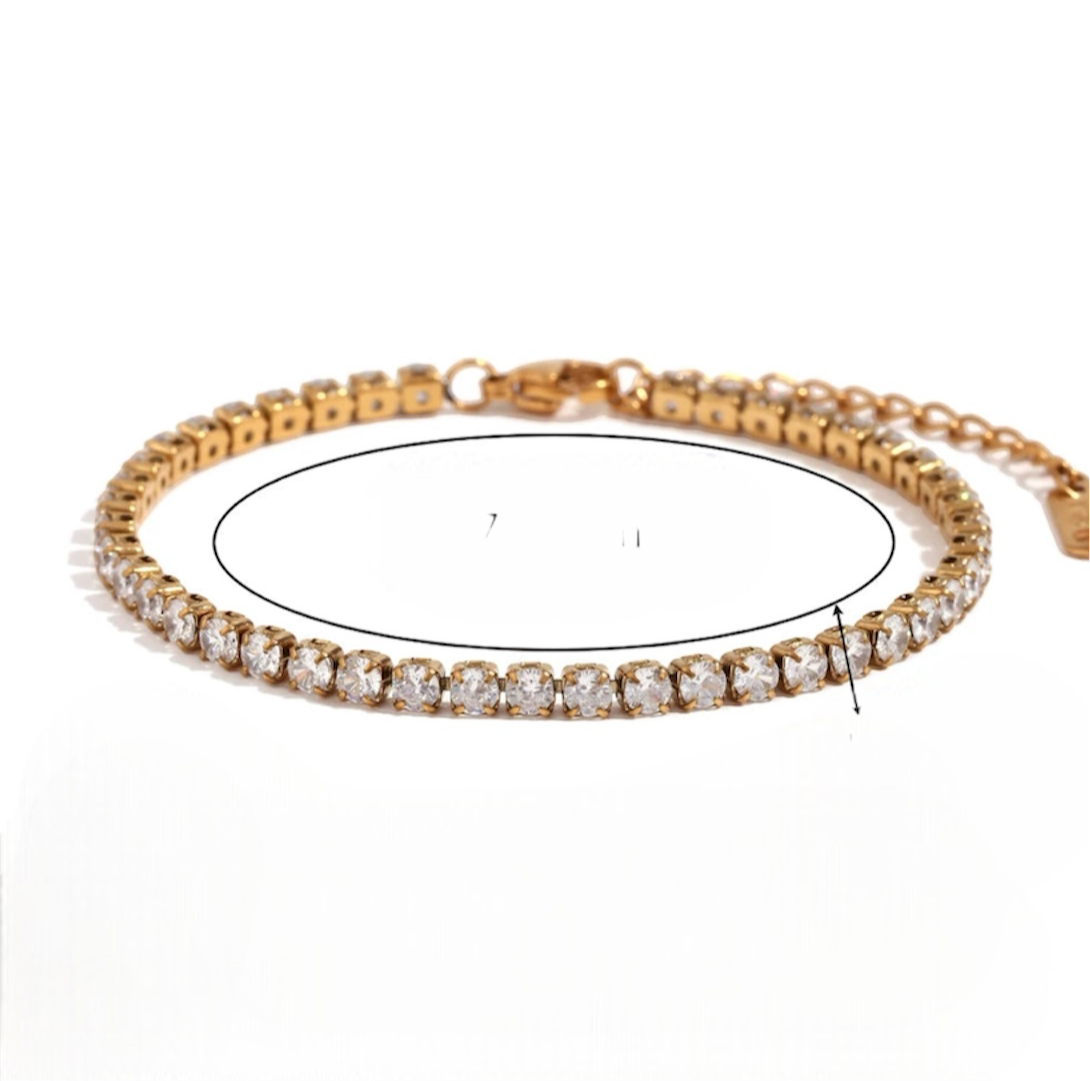 Zirkon Cascade Armband