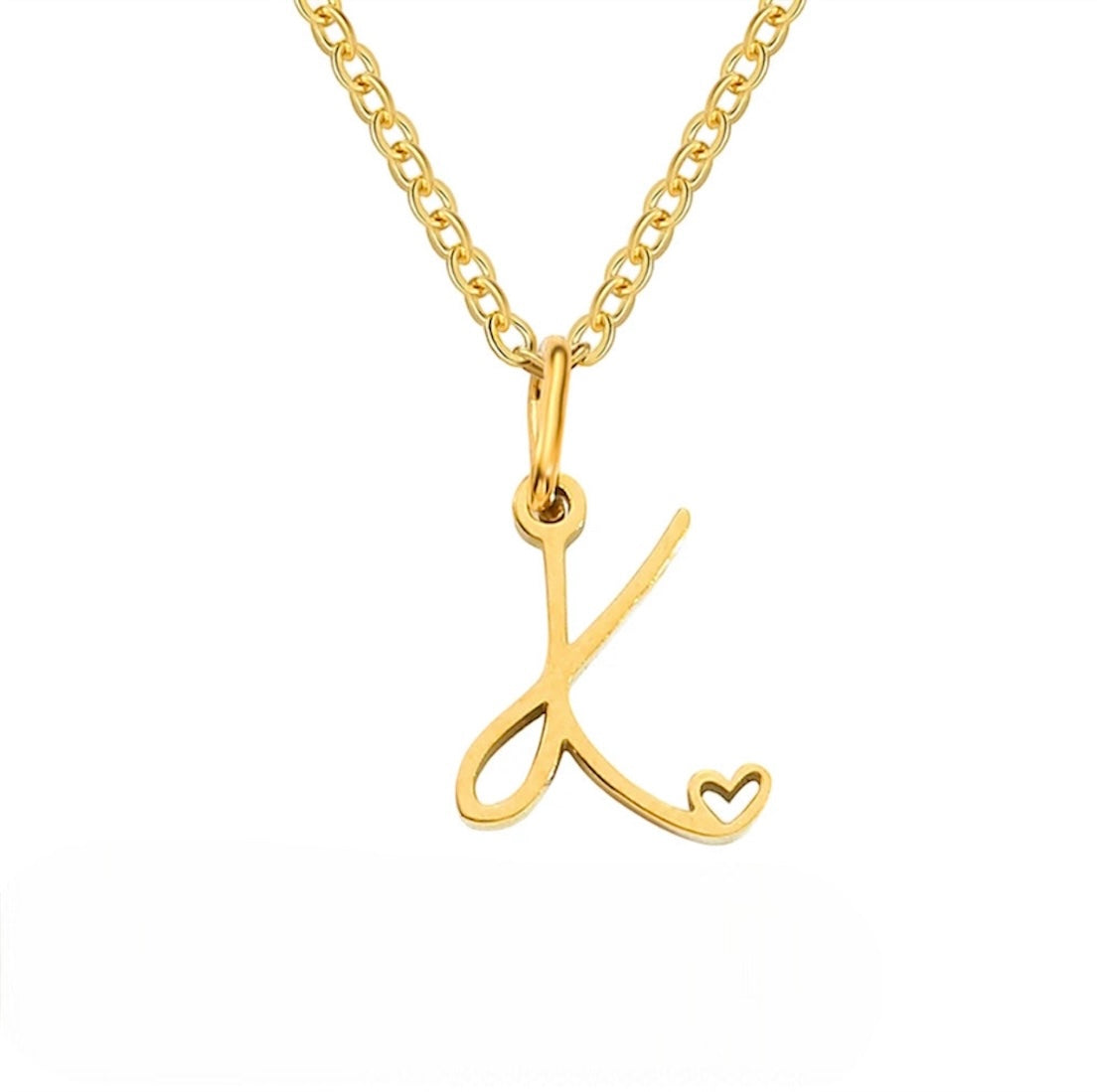 Initialen Herz-Halskette