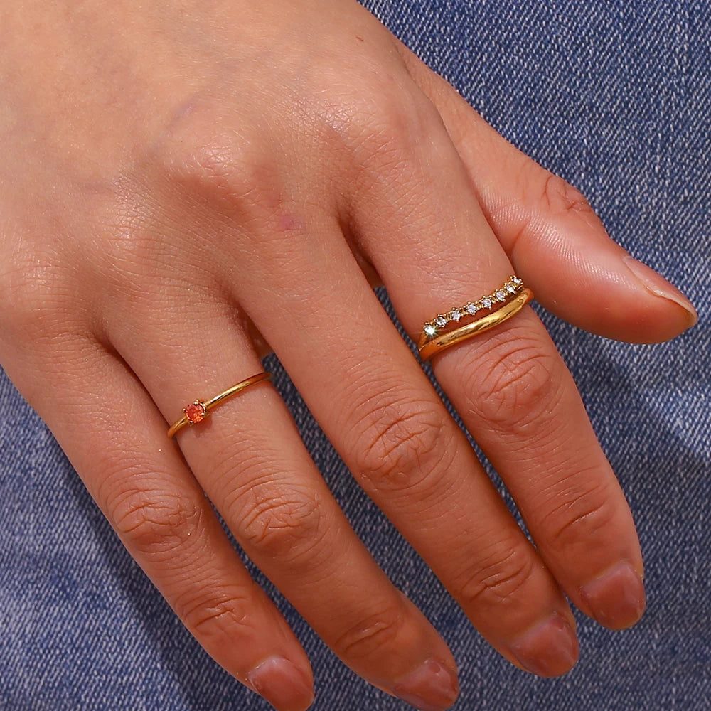 Glitzernder Doppel-Ring