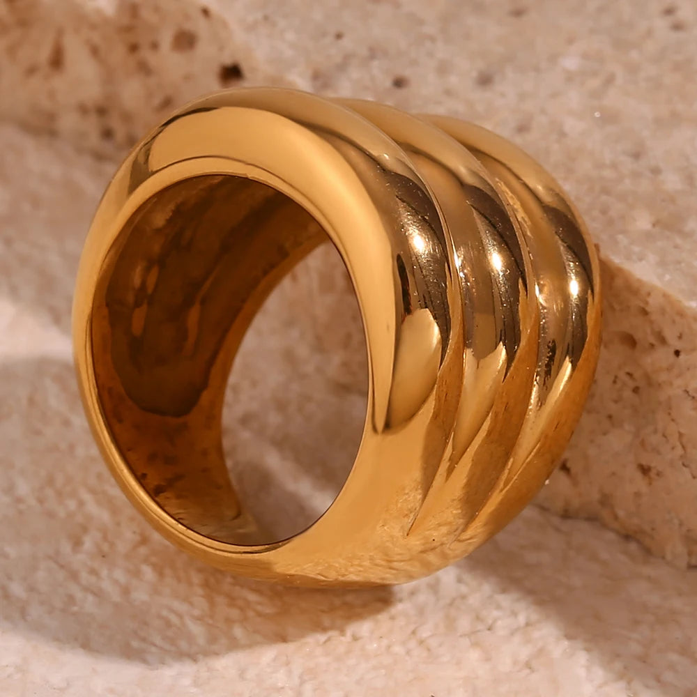 Dreifach-Goldglanz-Ring