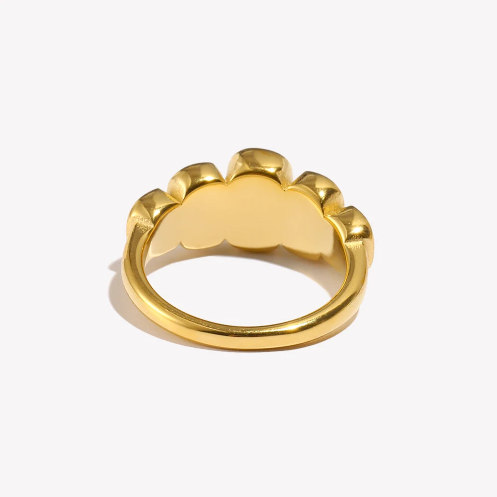 Zirkonia Geometrie Ring