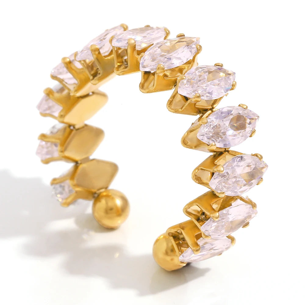 Kristall Armreifen Set