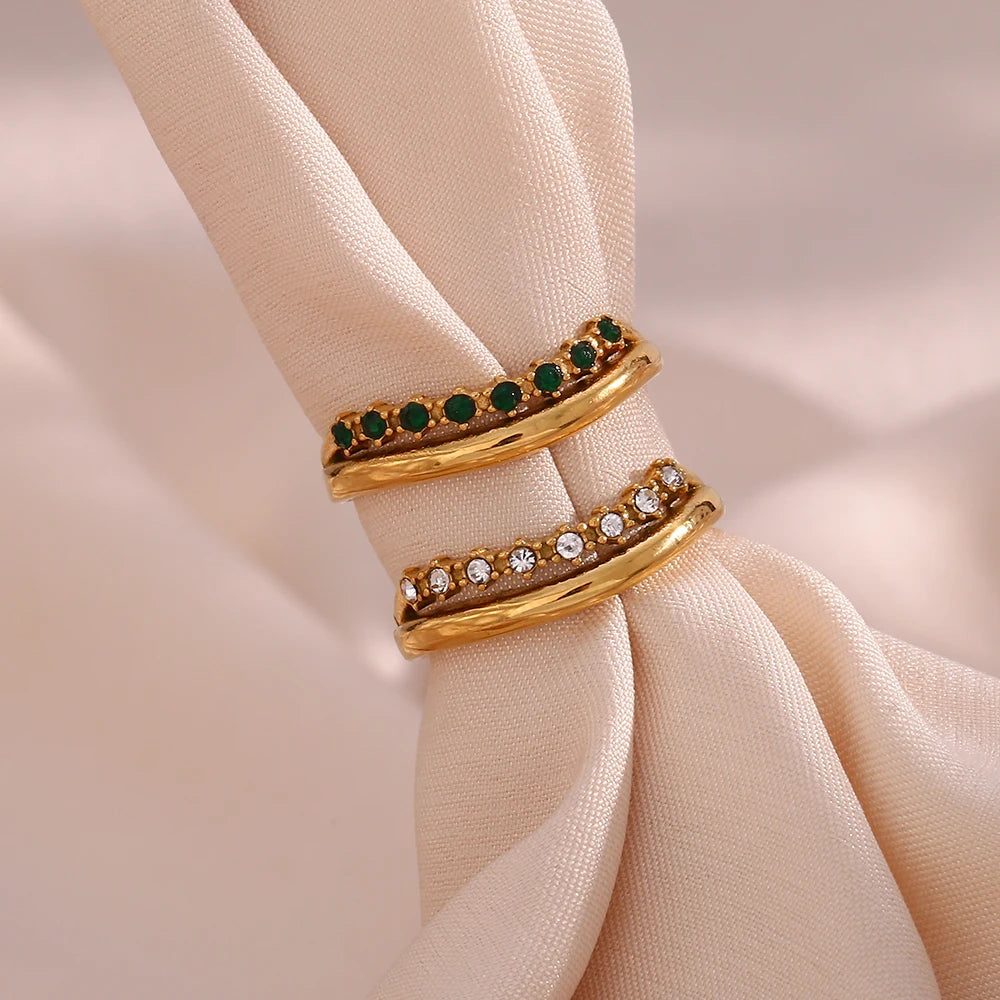 Glitzernder Doppel-Ring